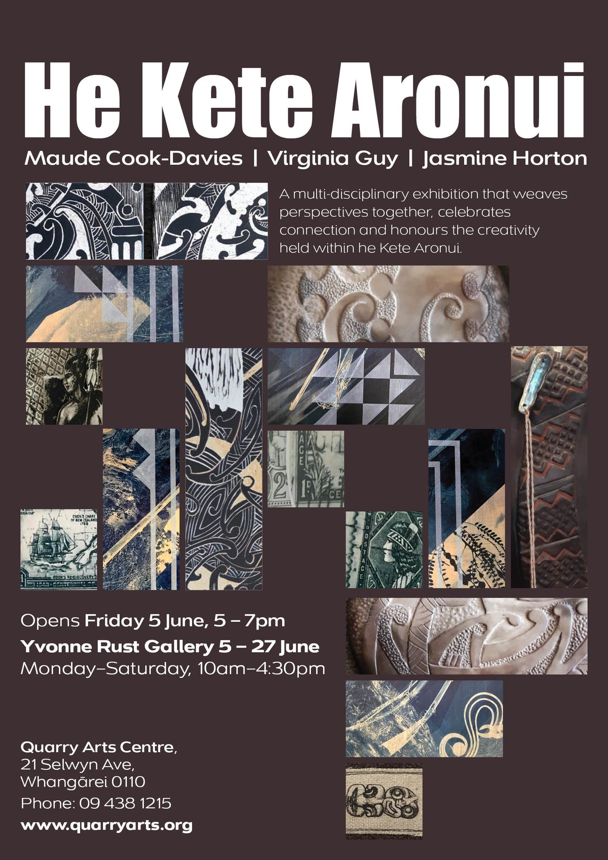 Te Aronui Rua He Kete Aronui – Quarry Arts Centre
