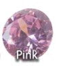 Cubic Zirconia CZ 5mm round - Pink