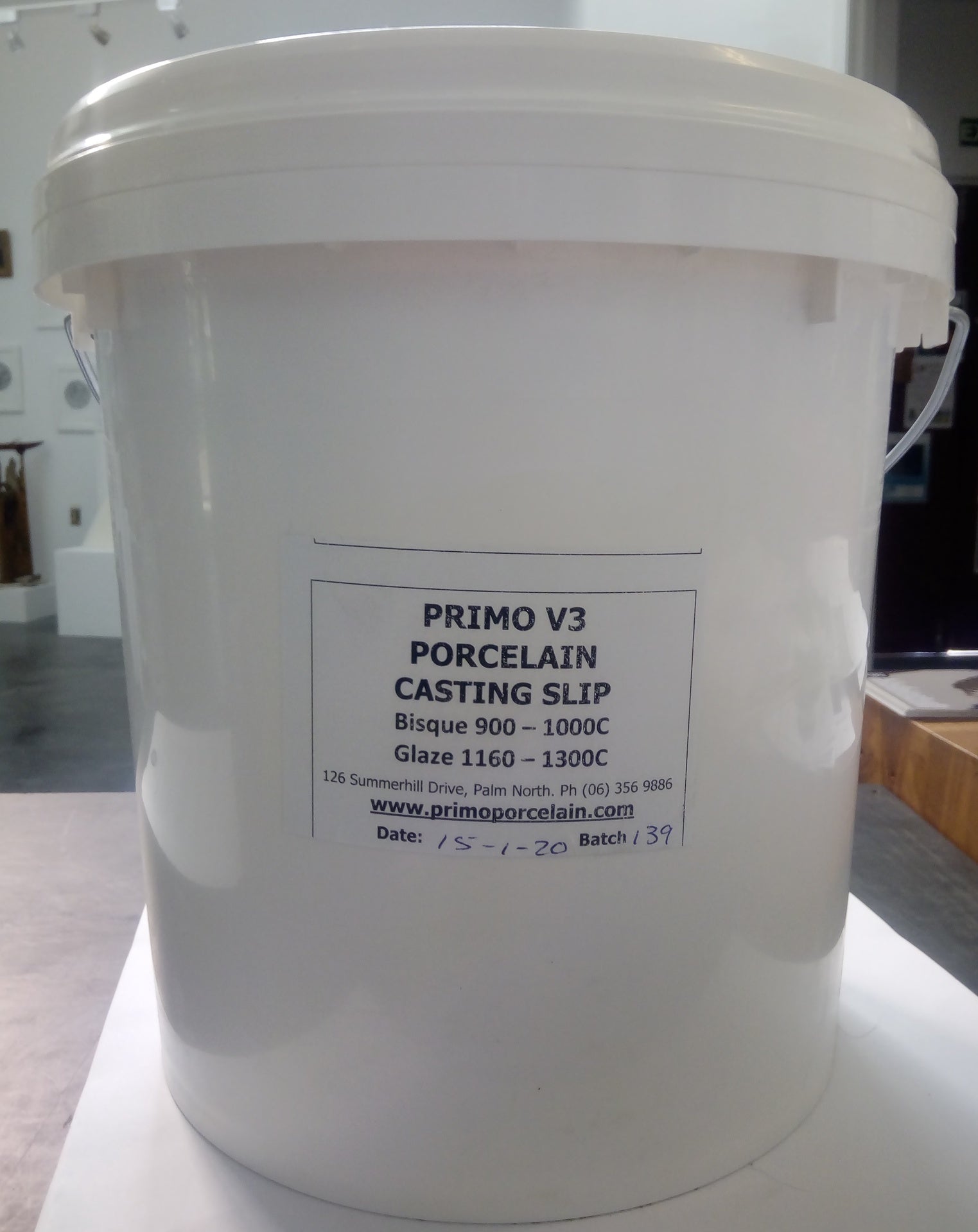 Primo V7 Porcelain Casting Slip - 10 litre