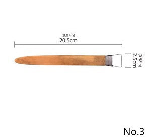 Bamboo Handled Scraper - 2.5cm head