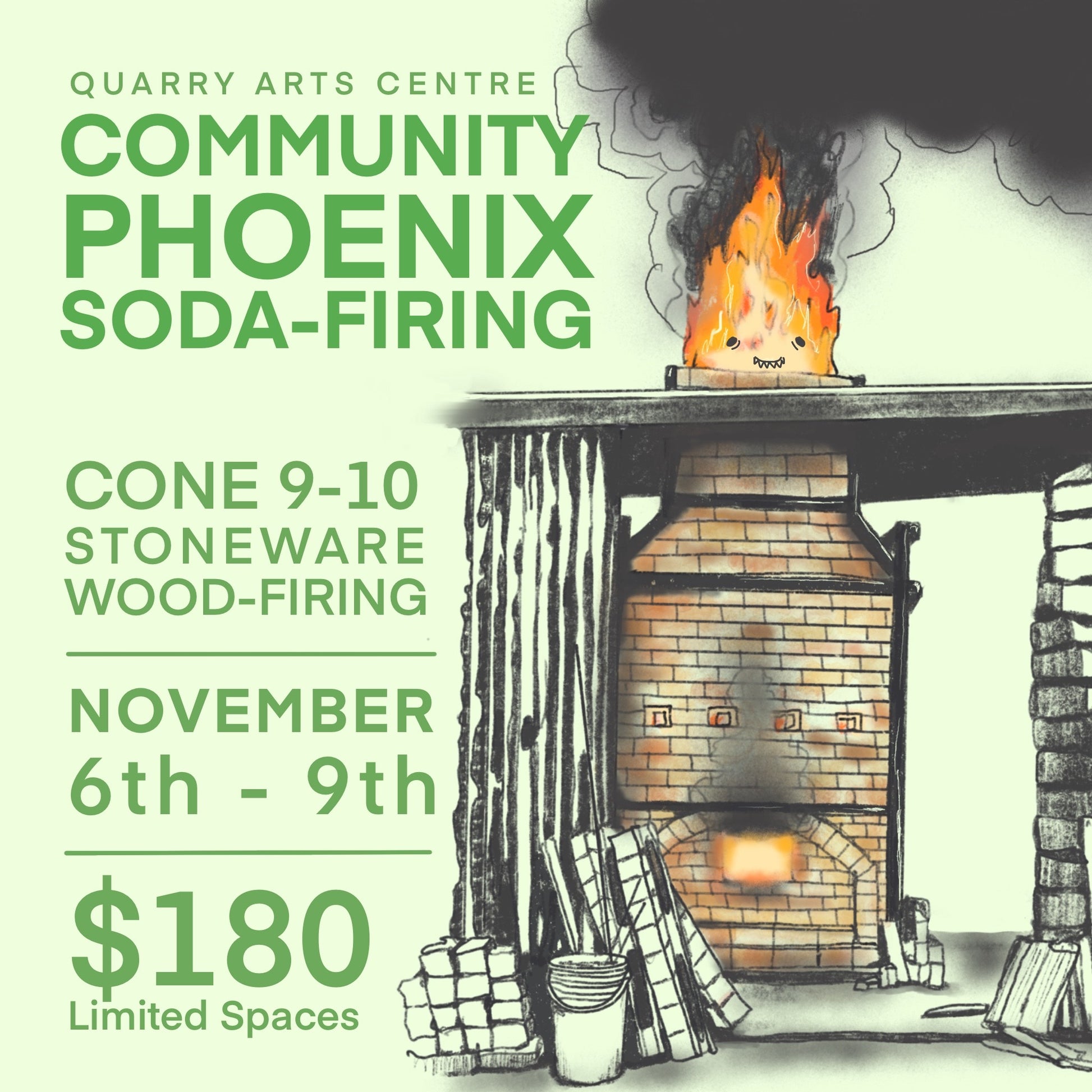 Phoenix Soda Firing Community Workshop | 2nd October -15th November 2025