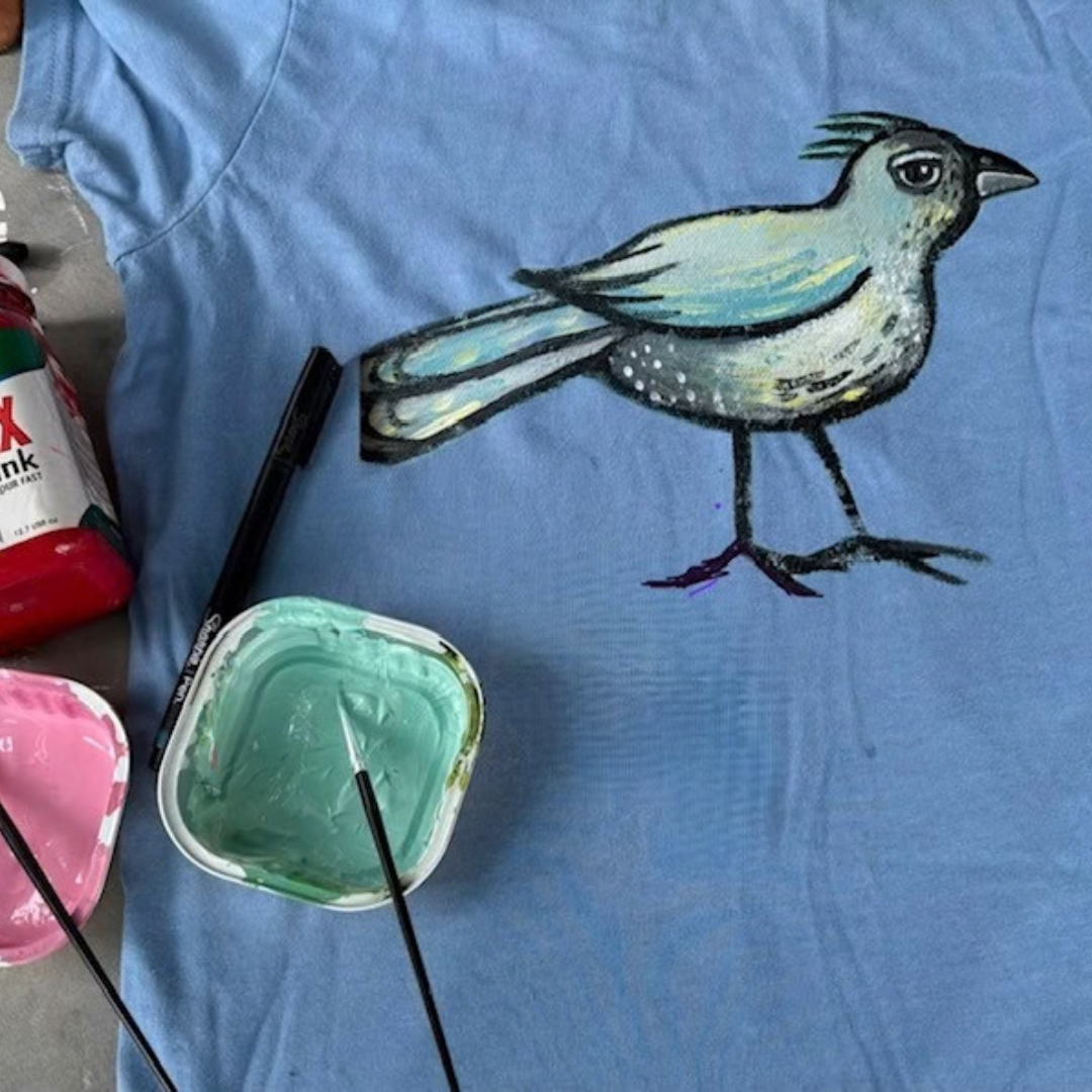 Handpaint a T-shirt | Thursday 9th April 2026 10am-12pm | Ages 11 - 19 year olds