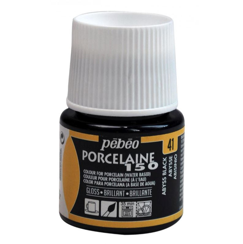 Porcelaine Paint - Abyss Black - 45ml