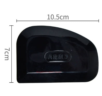 Plastic Rubber Scraper - Black