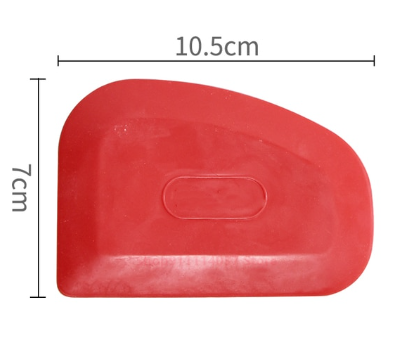 Plastic Rubber Scraper - Red