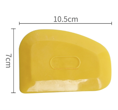 Plastic Rubber Scraper - Yellow
