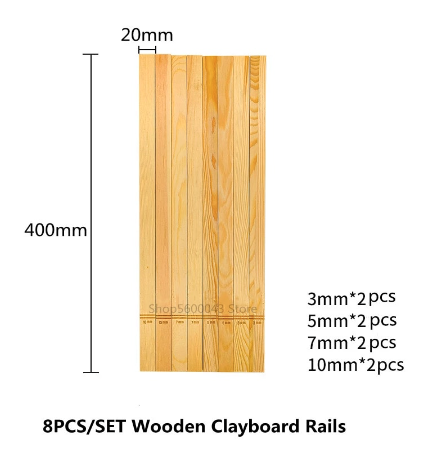 Mud Slab Roller Guides - 8pc Set