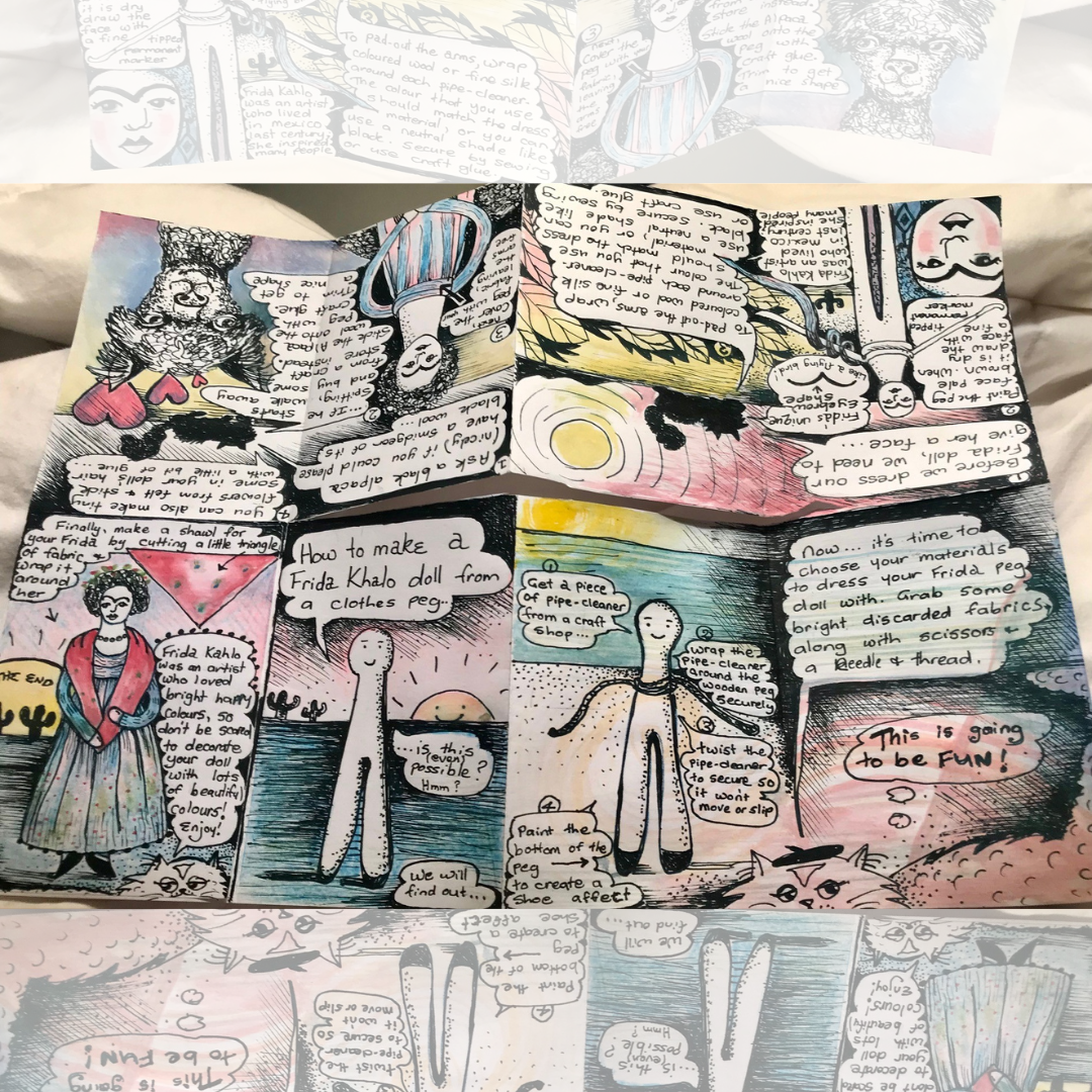 Make a Zine: a mini magazine! | Friday 3/10/2025 1pm - 3pm | Ages 8 - 12 year olds