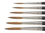 Winsor Newton Brush Artists Watercolour Sable Short Handled Rigger #1
