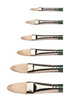 Winsor Newton Brush Winton Hog Long Handled Filbert #4