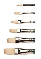 Winsor Newton Brush Winton Hog Long Handled Long Flat #8