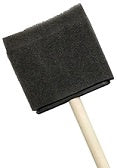 Foam Brush - Wooden Handle - 4